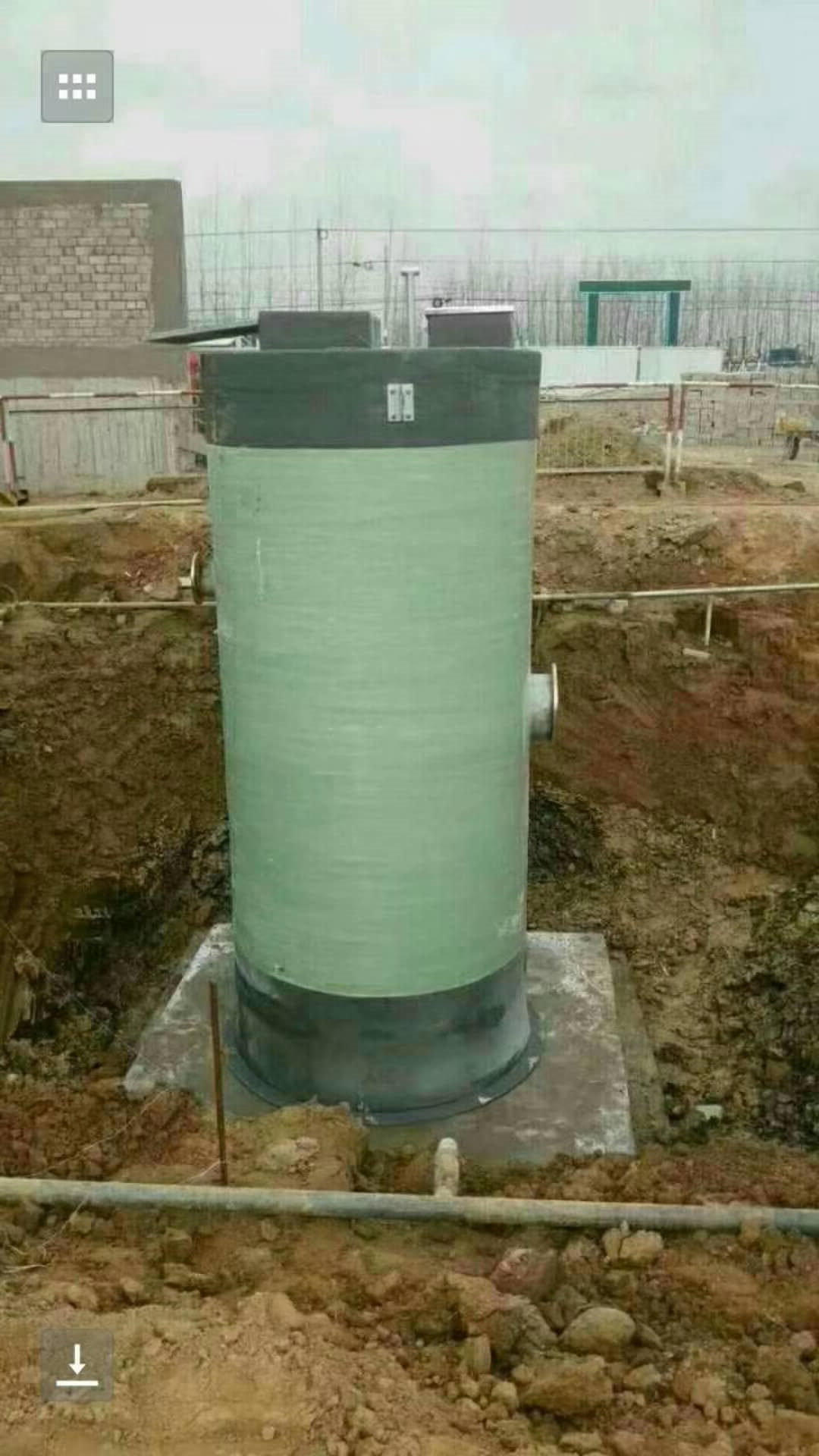 河南一体化污水提升泵站施工现场